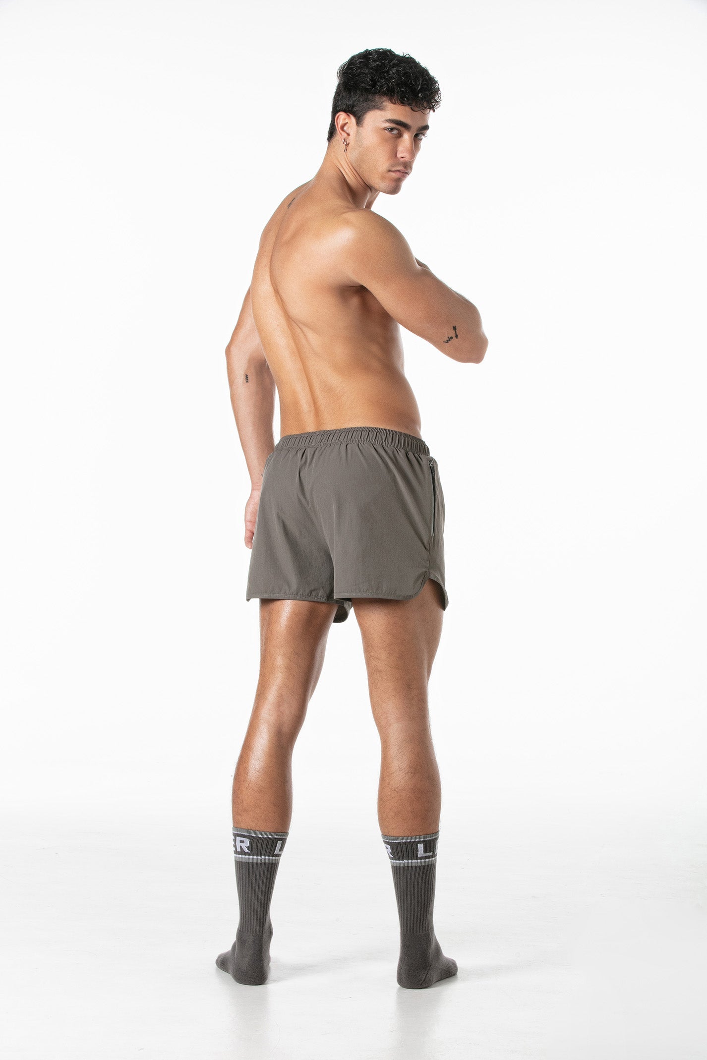 Sport-Fitness-Shorts Taupe