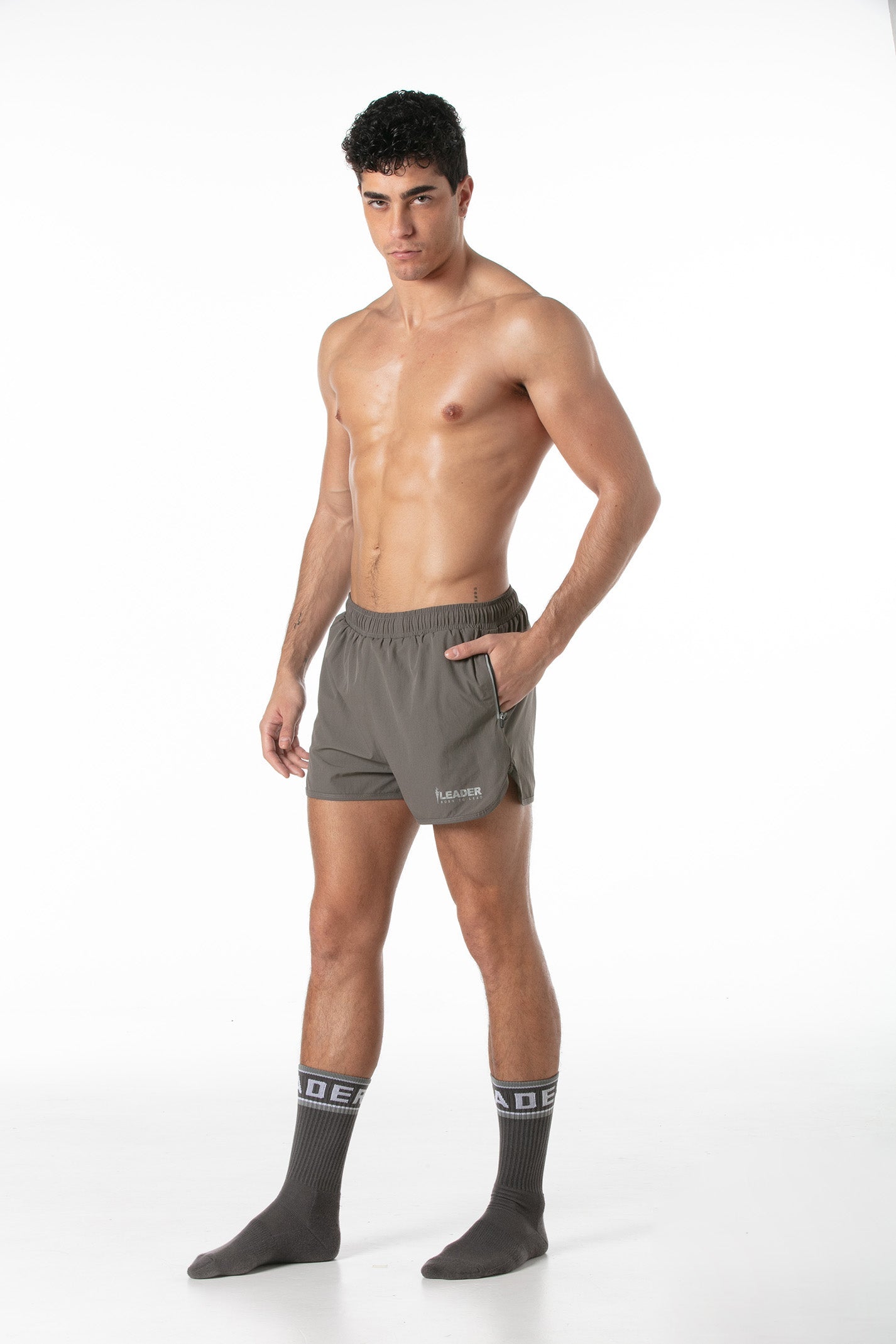 Sport-Fitness-Shorts Taupe