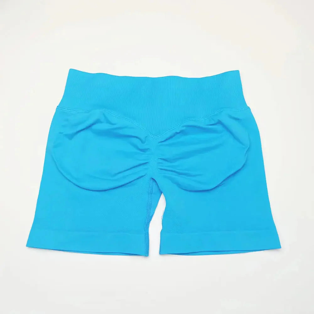 NCLAGEN Nahtlose Shorts 4.5" Gym Shorts Damen Scrunch Butt Fitness Sport Shorts Workout Nahtlose Leggings Laufen Yoga Hosen