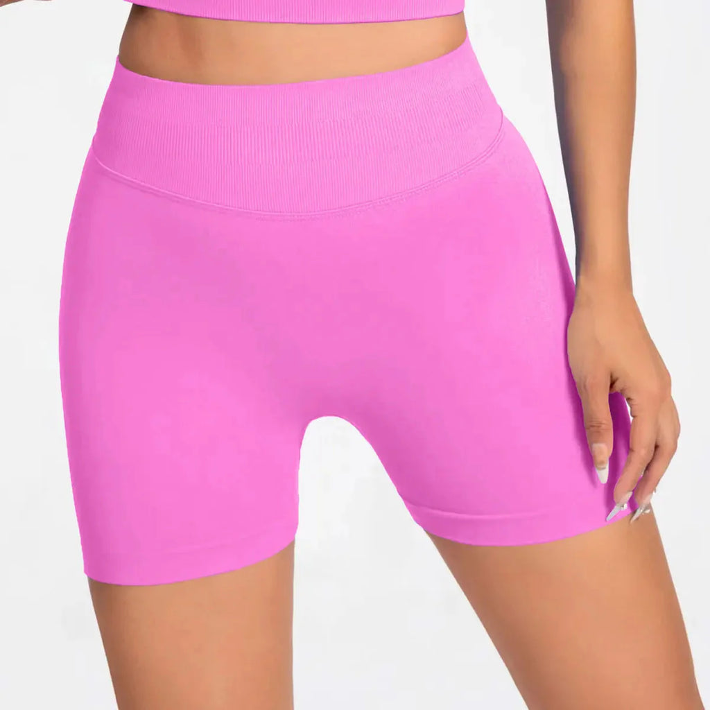 NCLAGEN Nahtlose Shorts 4.5" Gym Shorts Damen Scrunch Butt Fitness Sport Shorts Workout Nahtlose Leggings Laufen Yoga Hosen