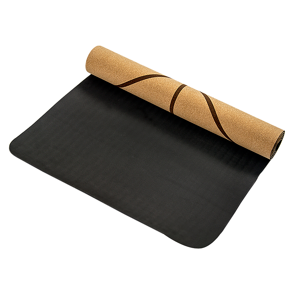 NNEDSZ Yogamatte aus Naturkork TPE Sport umweltfreundlich Übung Fitness Gym Pilates